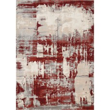 Williston Forge Heeter Ivory/Red Area Rug NO21674
